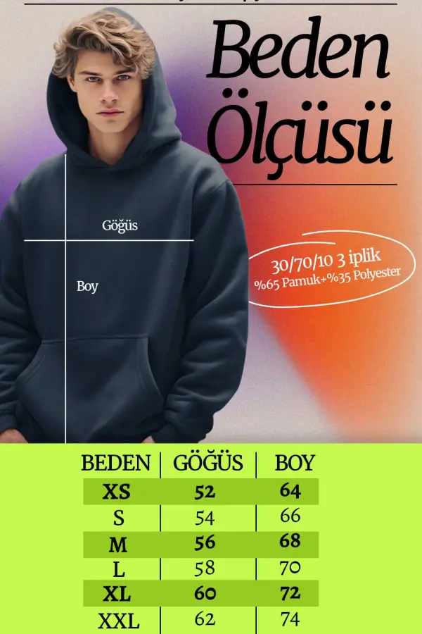 Trabzon Fen Lisesi Siyah Kapüşonlu Hoodie
