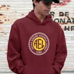Adana Erkek Anadolu Lisesi Bordo Kapüşonlu Sweatshirt – AEL 1889 Logolu