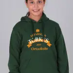 Alparslan Türkeş Ortaokulu Kapüşonlu Sweatshirt Nefti Yeşil Hoodie