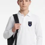 Aselsan Mesleki ve Teknik Anadolu Lisesi Beyaz Uzun Kollu Polo Yaka Tişört