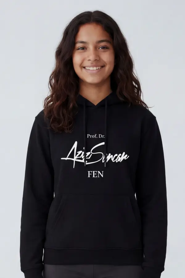 Prof. Dr.Aziz Sancar Fen Lisesi Siyah Hoodie