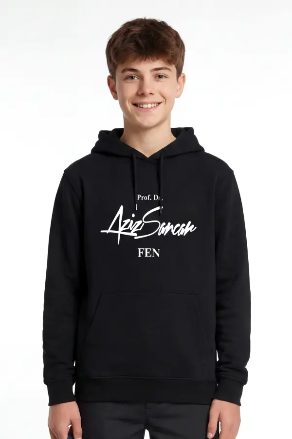 Prof. Dr.Aziz Sancar Fen Lisesi Siyah Hoodie