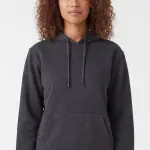 Antrasit Melanj Kapüşonlu Hoodie Sweatshirt