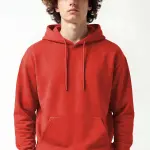 Kiremit Rengi Kapüşonlu Hoodie Sweatshirt