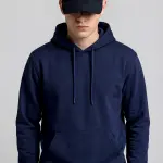 Lacivert Kapüşonlu Hoodie Sweatshirt