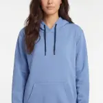 Pastel Mavi Kapüşonlu Hoodie Sweatshirt
