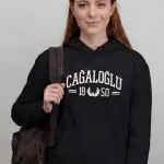 Çağaloğlu Anadolu Lisesi Siyah Kapşonlu Sweatshirt – 1850 Koleksiyon