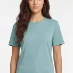 Çağla Yeşili Basic Tişört – %100 Pamuk, MEB Uyumlu Sade Stil