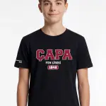 Çapa Fen Lisesi Siyah Tişört – %100 Pamuk Patch Nakışlı Özel Tasarım
