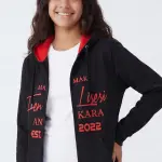Mamak Fen Lisesi Siyah Fermuarlı Kapüşonlu Sweatshirt – Ankara EST.2022