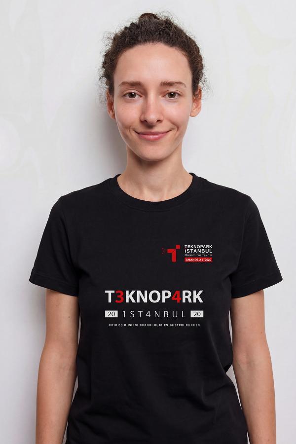 Teknopark İstanbul Mesleki ve Teknik Anadolu Lisesi Siyah Tişört
