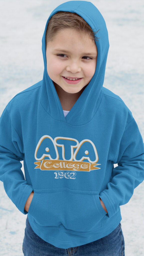 ata koleji ilkokul kapşonlu sweatshirt