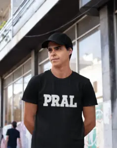 PRAL Okul Tişörtü Sıfır Yaka Siyah