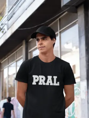 PRAL Okul Tişörtü Sıfır Yaka Siyah