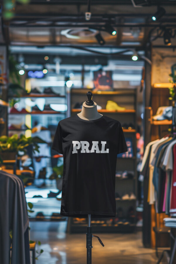 PRAL Okul Tişörtü Sıfır Yaka Siyah - Görsel 3