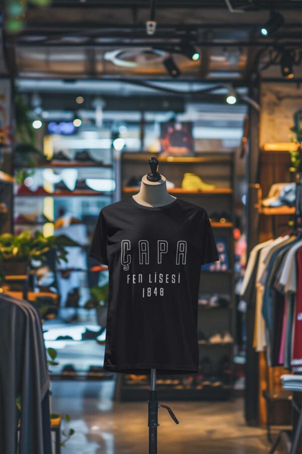 Çapa Fen Lisesi Sıfır Yaka Tişört - Görsel 2