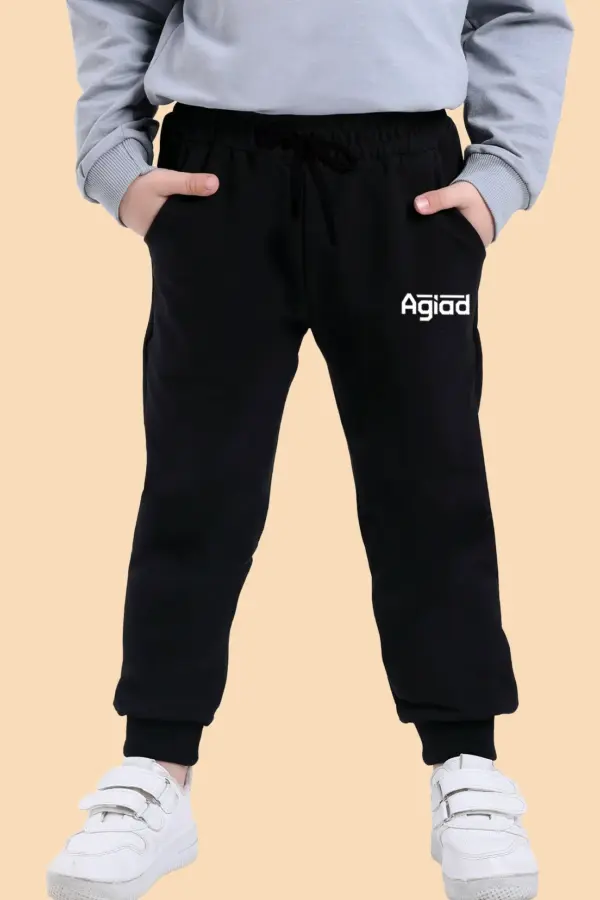 Agiad Ortaokulu Siyah Eşofman Altı – Unisex Paça Lastikli, Cepli Model