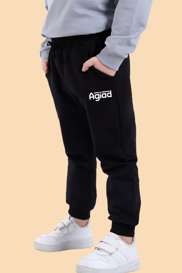 Agiad Ortaokulu Siyah Eşofman Altı – Unisex Paça Lastikli, Cepli Model - Görsel 2