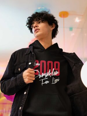 Ankara Pursaklar Fen Lisesi Kapüşonlu Sweatshirt – Siyah, Unisex, Modern Tasarım