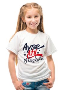 Ayşe Atıl İlkokulu Beyaz Tişört – Sağlıklı ve Rahat