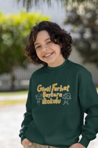 Gönül Ferhat Baykara İlkokulu Nefti Sweatshirt – Eğlenceli Grafik ve Sıcak Tasarım