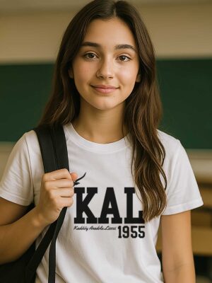 Kadıköy Anadolu Lisesi Beyaz Tişört – KAL 1955 Özel Tasarım