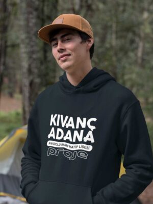 Kıvanç Adana Anadolu İmam Hatip Lisesi Lacivert Kapüşonlu Sweatshirt – Proje Okul Tasarımı