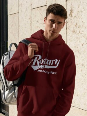 Seyhan Rotary Anadolu Lisesi Bordo Hoodie
