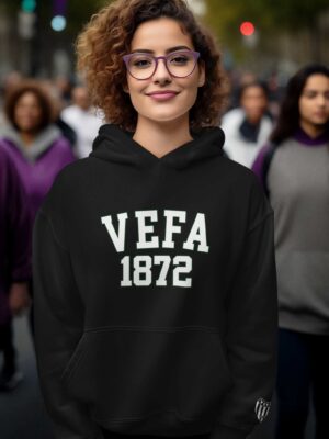 Vefa Lisesi 1872 Siyah Hoodie – Kolej Stili Kapüşonlu Sweatshirt