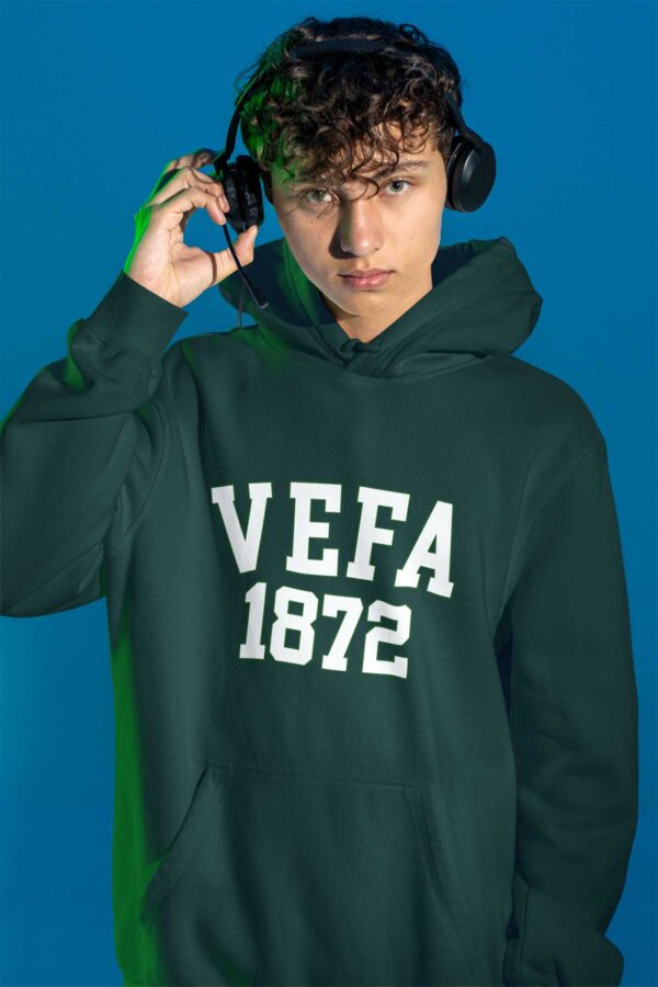 Vefa Lisesi Yeşil Kapüşonlu Sweatshirt – 1872 Kolej Stili Unisex Hoodie