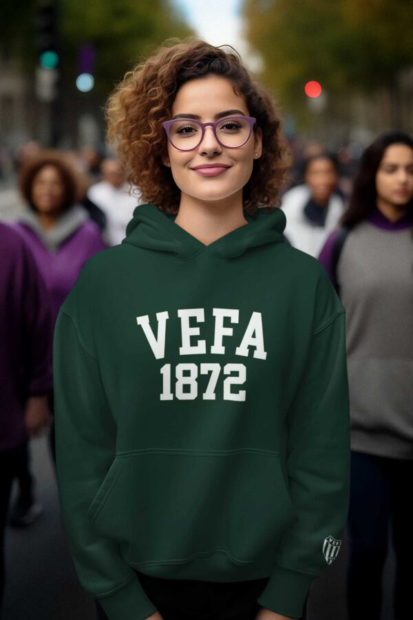 Vefa Lisesi Yeşil Kapüşonlu Sweatshirt – 1872 Kolej Stili Unisex Hoodie - Görsel 3