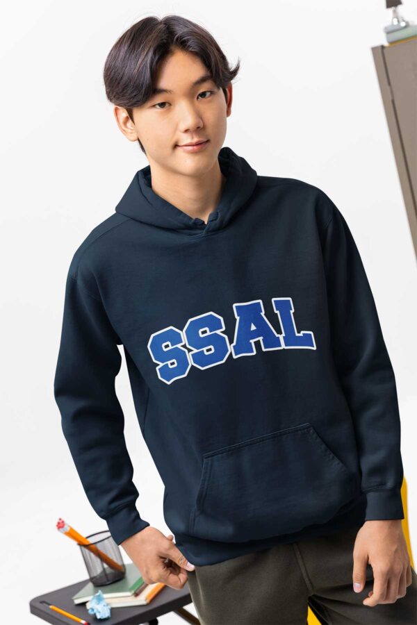 SSAL Kolej Tarzı Lacivert Hoodie – Sınıfta Stilini Göster! - Görsel 2