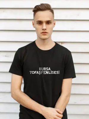 Bursa Tofaş Fen Lisesi Siyah Sıfır Yaka Tişört – Modern ve Şık Tasarım