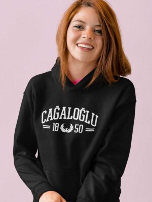 Çağaloğlu Anadolu Lisesi Siyah Kapşonlu Sweatshirt – 1850 Koleksiyon
