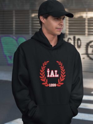 İstanbul Anadolu Lisesi Siyah Kapüşonlu Sweatshirt